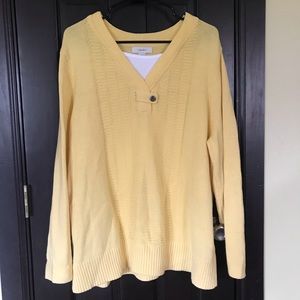 Sweater with shelf cover.